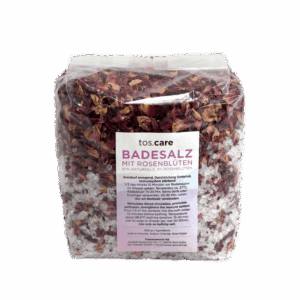 Toscare Badesalz mit Rosenblüten 1kg Tüte