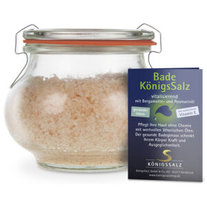 BadeSalz Bergamotte-Rosmarin im Glas 180 g